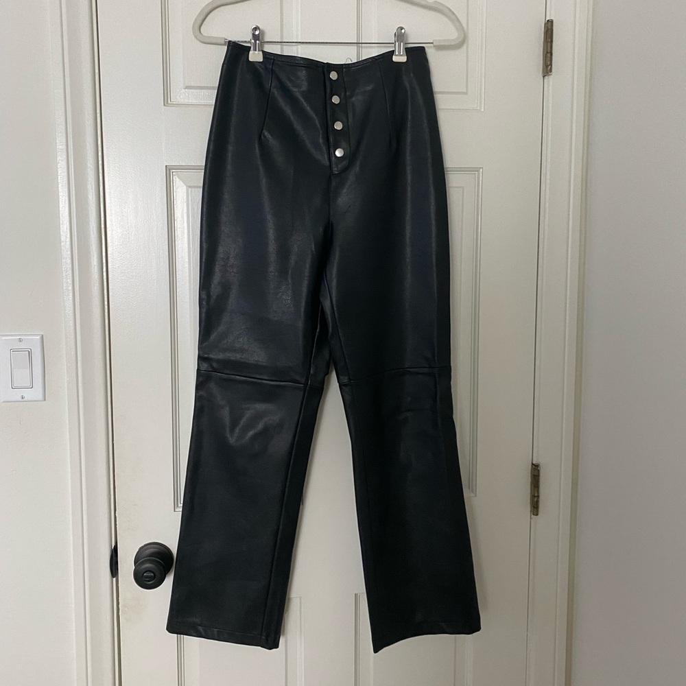Princess polly faux leather pants!